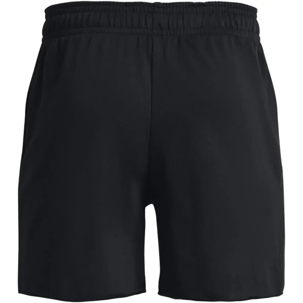 NWT Under Armour Men’s XL Rival Terry Shorts Black 6” Gym Sweat Activewear
